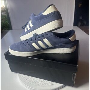 Adidas Puig Indoor Lace Up  Mens Blue Sneakers Casual Shoes JQ1117